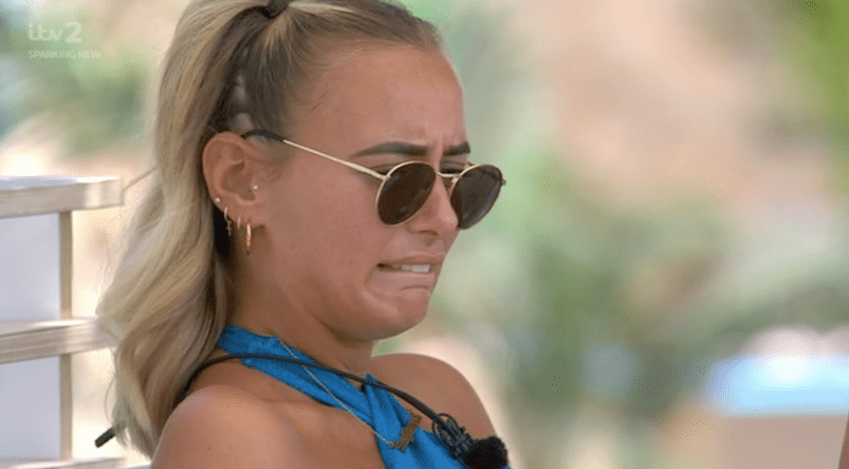 The Love Island girls looked shocked after Faye revealed her dad had lost his toe and didn't even realise