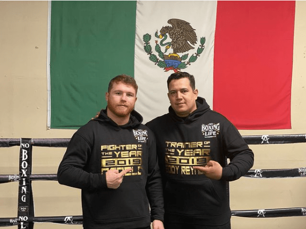 Canelo Alvarez and coach Eddy Reynoso