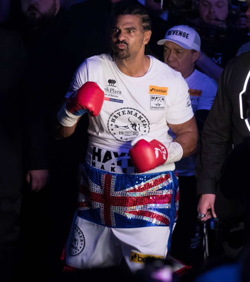 David Haye is predicting an easy night's work on his big boxing comeback