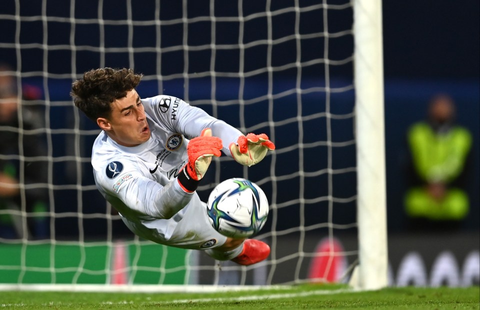 Extra-time sub Kepa thwarts Aissa Mandi in the shootout before his stop from Raul Albiol clinched the Cup for the Blues