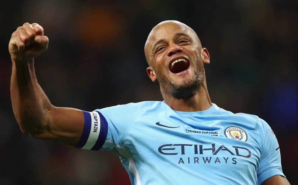 Kompany captained City to four Premier League titles