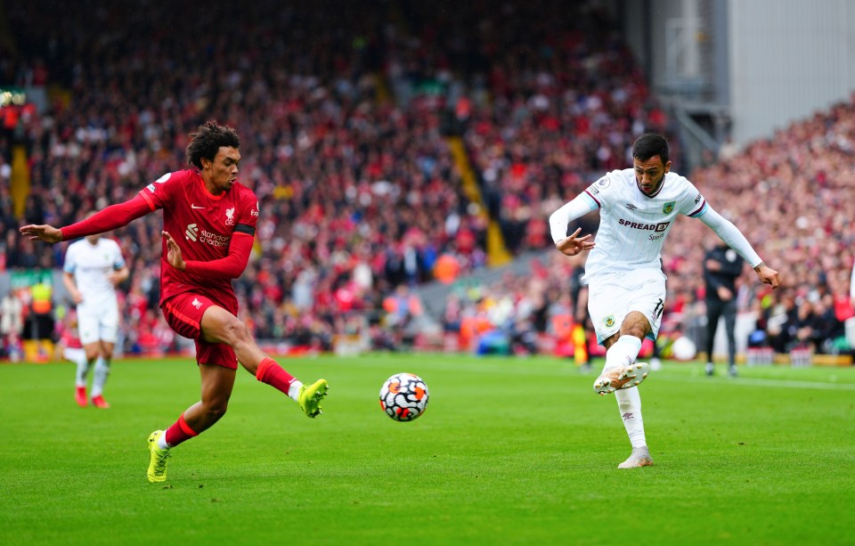 Trent Alexander-Arnold is one Prem assist away from matching Kevin de Bruyne's tally of 34 since 2018-19