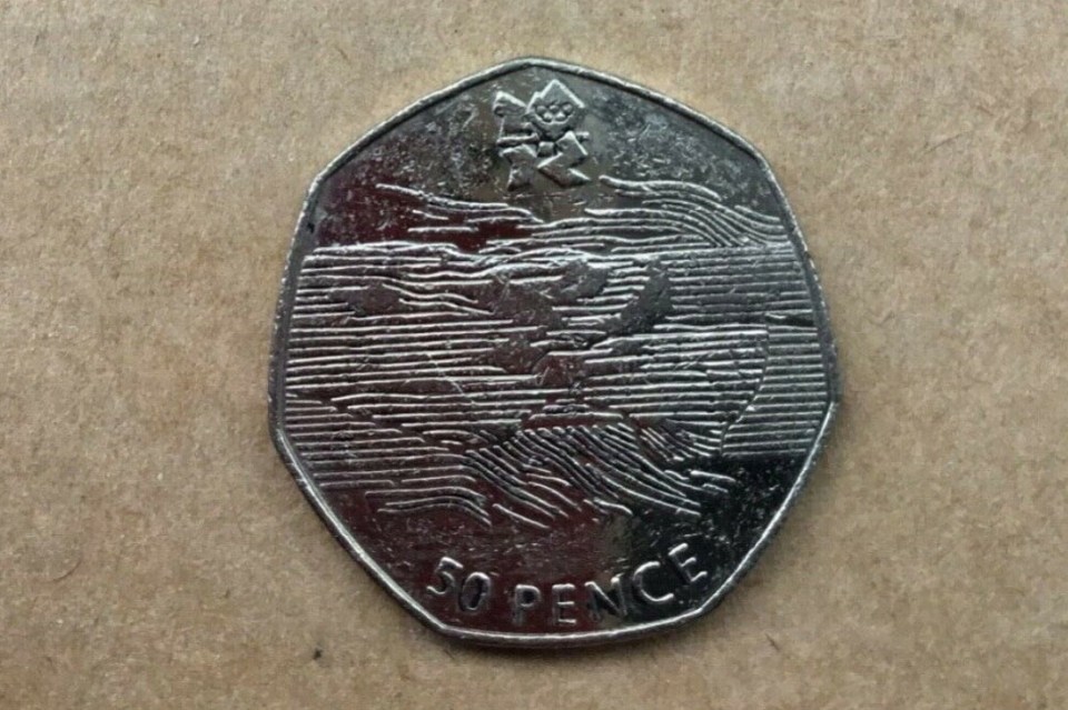 This 50p coin with a printing error sold for £360