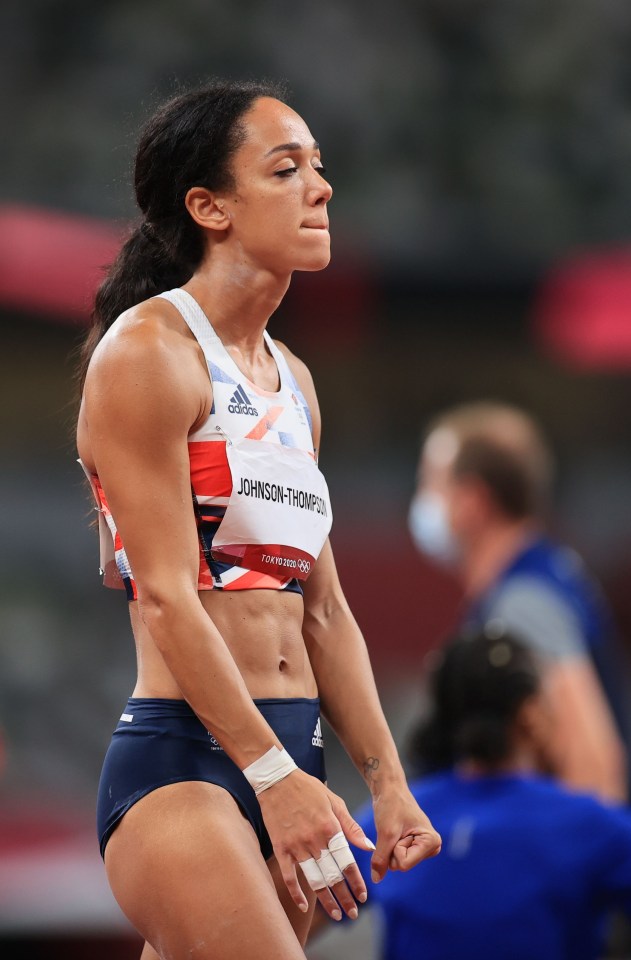 Katarina Johnson-Thompson has spoken of her heartbreak after her Olympics was ended by a calf injury