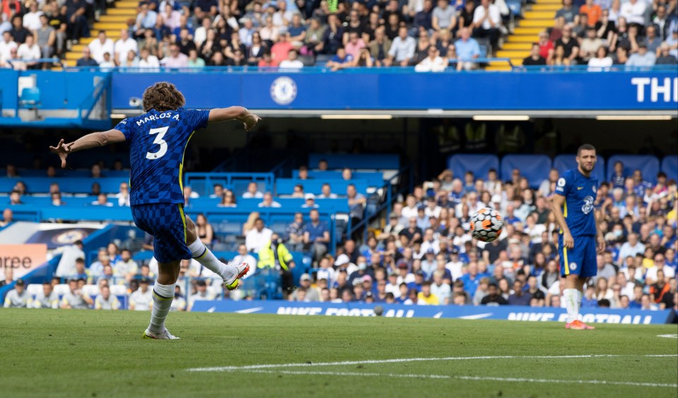 Marcos Alonso opened the scoring with a sumptuous free-kick