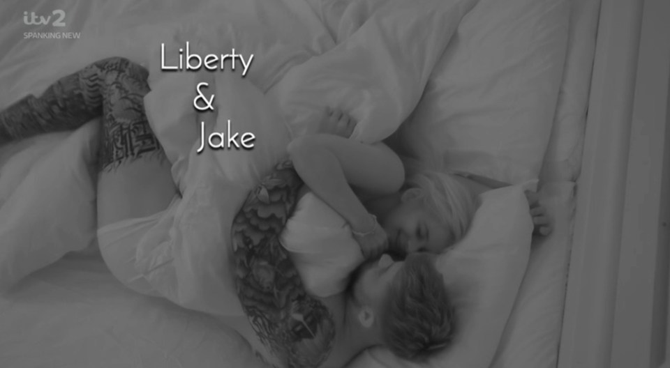 Jake and Liberty got intimate in bed