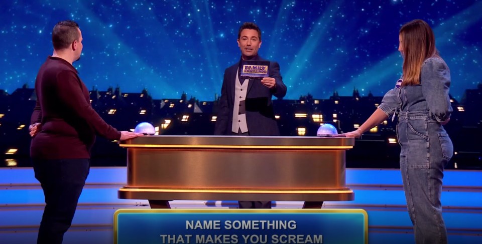 Gino D'Acampo asked players to name 'something that makes you scream'