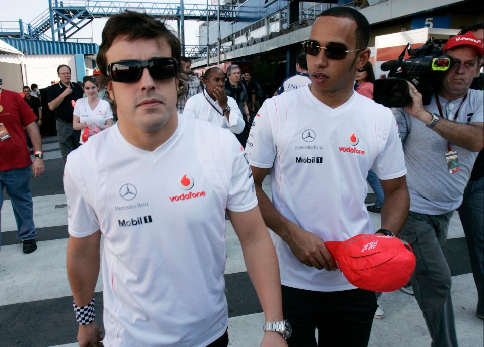 Fernando Alonso and Hamilton clashed during the Brit's rookie year