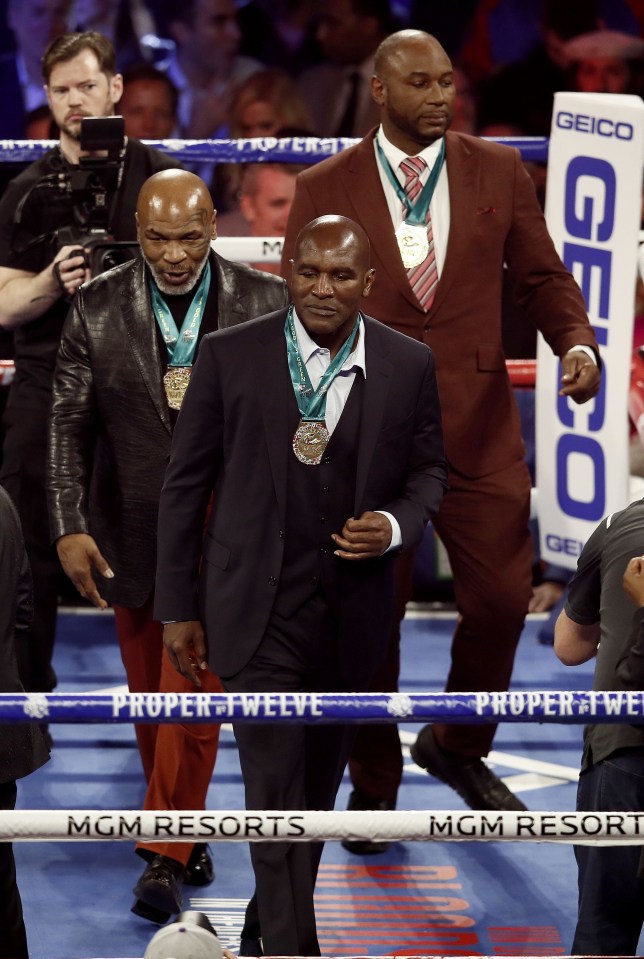 Mike Tyson, Evander Holyfield and Lennox Lewis