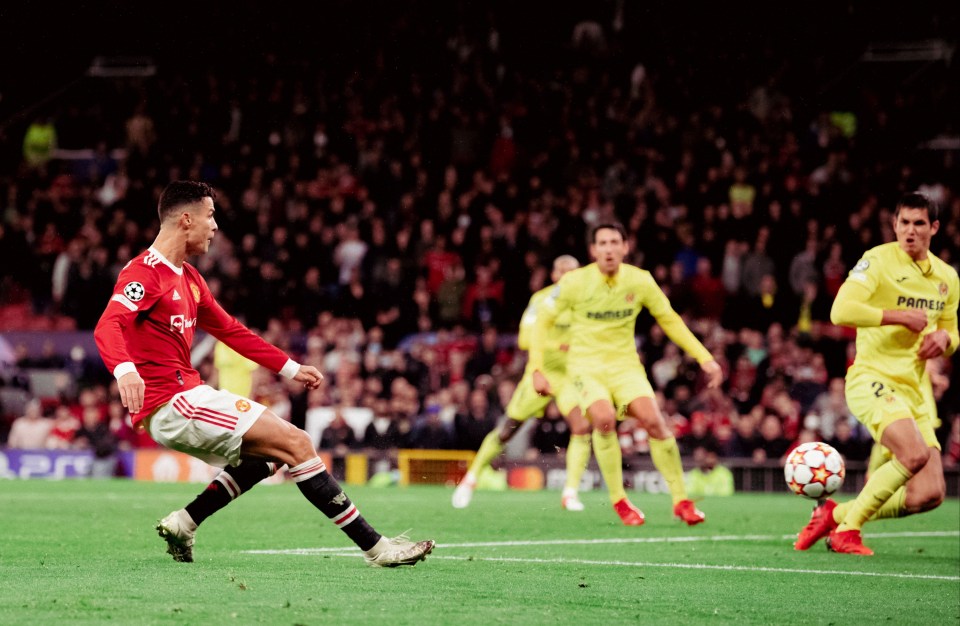 Ronaldo scored in the dying seconds at Old Trafford