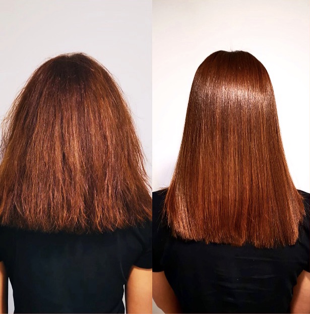 The Owow treatment gives you sleek, straight hair for up to three months