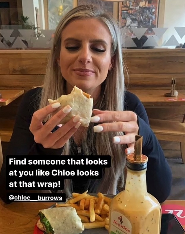 Chloe and Toby enjoyed their first real-life date at Nando's