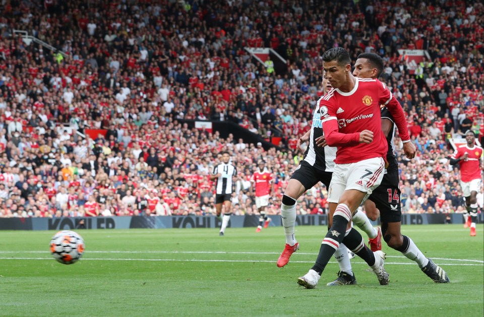 Ronaldo struck his second goal in the 62nd minute to put United ahead for a second time