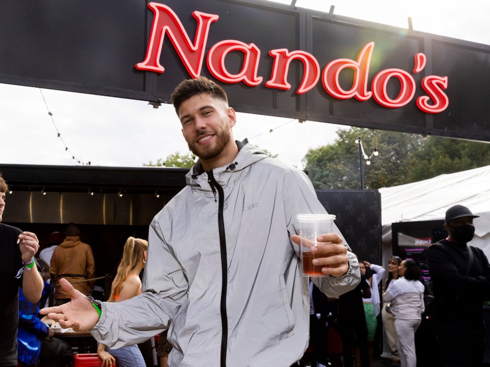 Jack hung out at the Nando's area backstage after watching the sensational line-up