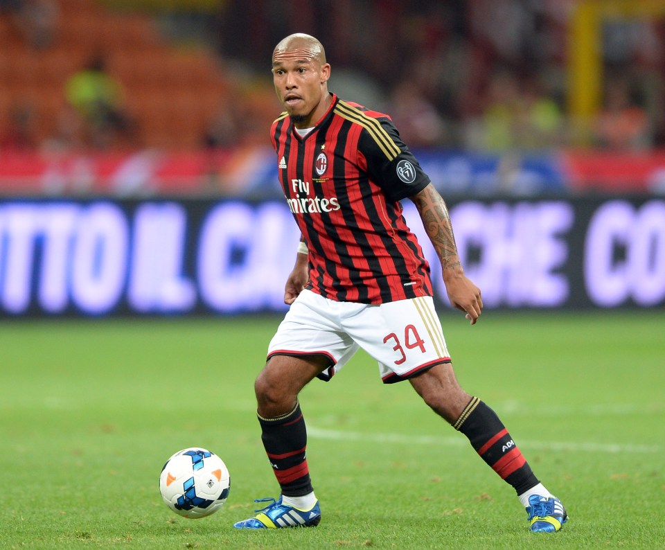 Nigel de Jong played for Milan between 2012 and 2016