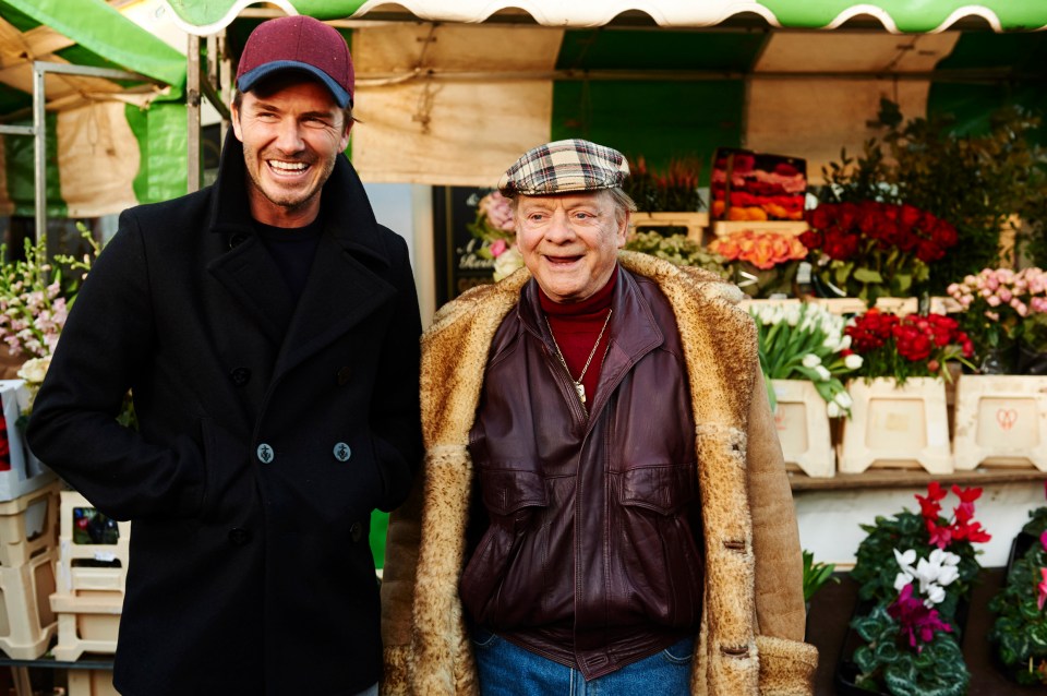 David Beckham appeared with Del and Rodney in a special episode for Sport Relief in 2014