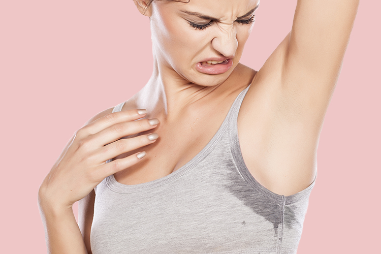  Sweating is a normal bodily function - but it can leave you with unsightly marks