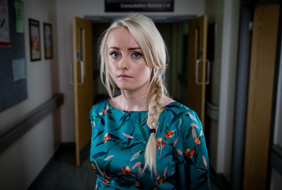 Katie rose to fame playing Sinead Tinker on Coronation Street