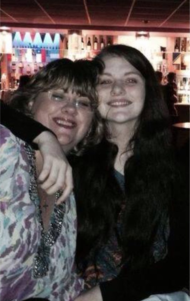 Lisa Squire on a night out with daughter Libby, who was murdered aged 21