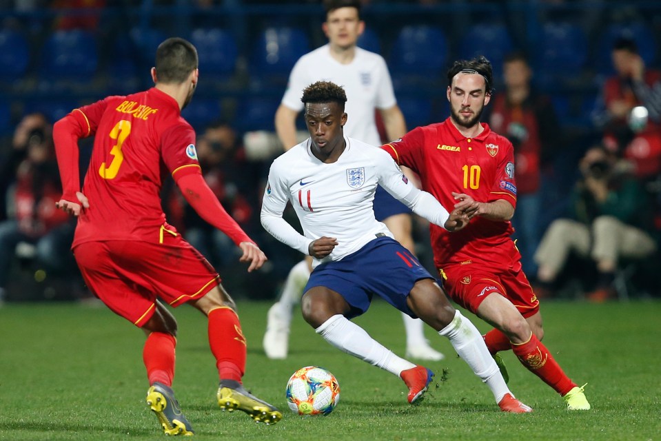 Chelsea forward Callum Hudson-Odoi featured three times for England's senior side in 2019