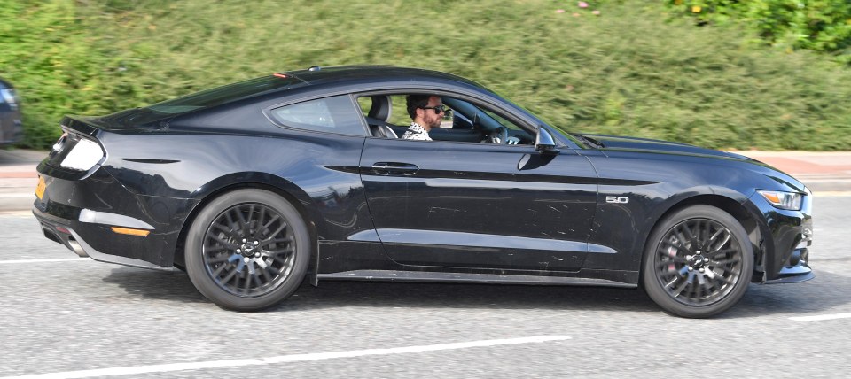 The star's £41k Mustang is his pride and joy