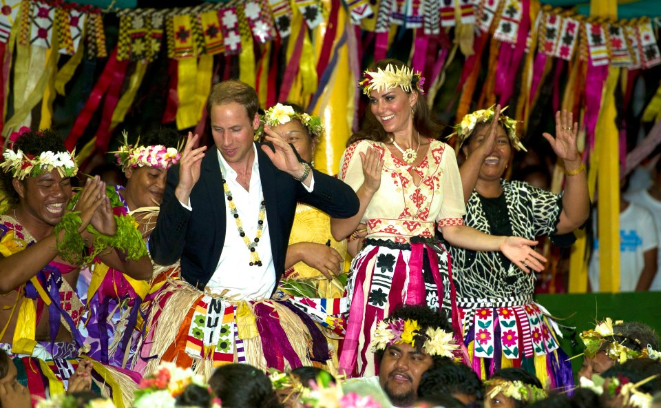 Arthur snapped Wills and Kate in Tuvalu in the South Pacific in 2012