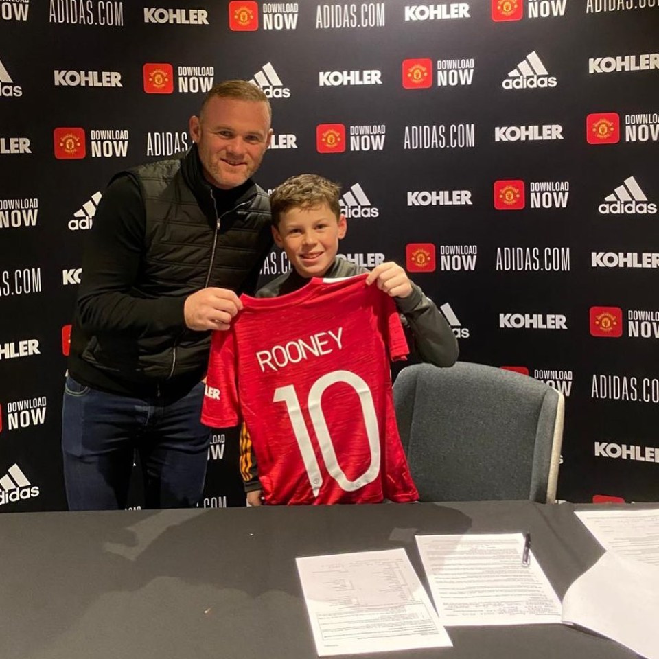 Rooney's son Kai is already a part of the Man Utd set-up