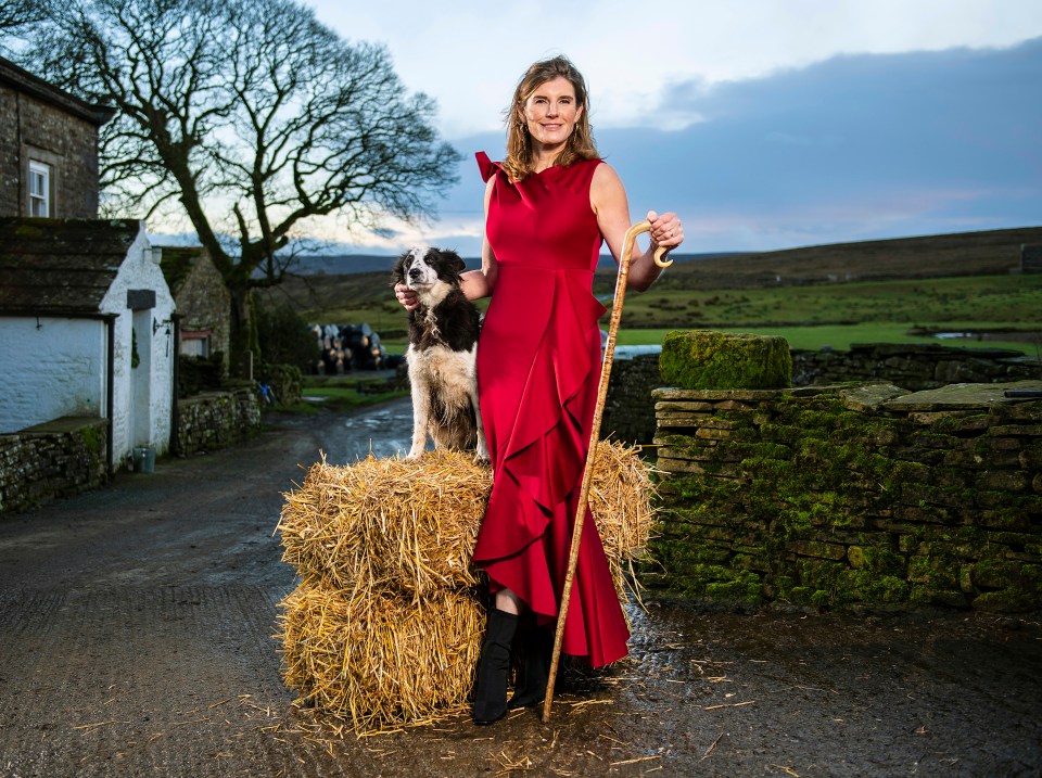 Behind series Our Yorkshire Farm lies a sadder tale for Clive’s oldest daughter Rosie, pictured glam Amanda Owen with sheepdog