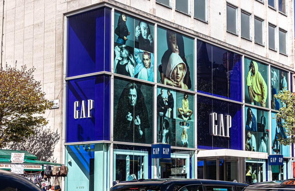 You will no longer see Gap's signs on shop fronts