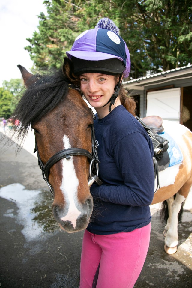 Philippa with her horse