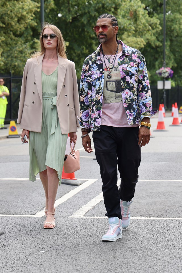 Haye and Sian went to Wimbledon together