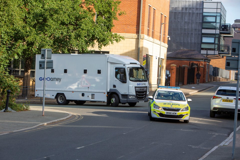 Mendy appeared in court in the back of a prison van late last month