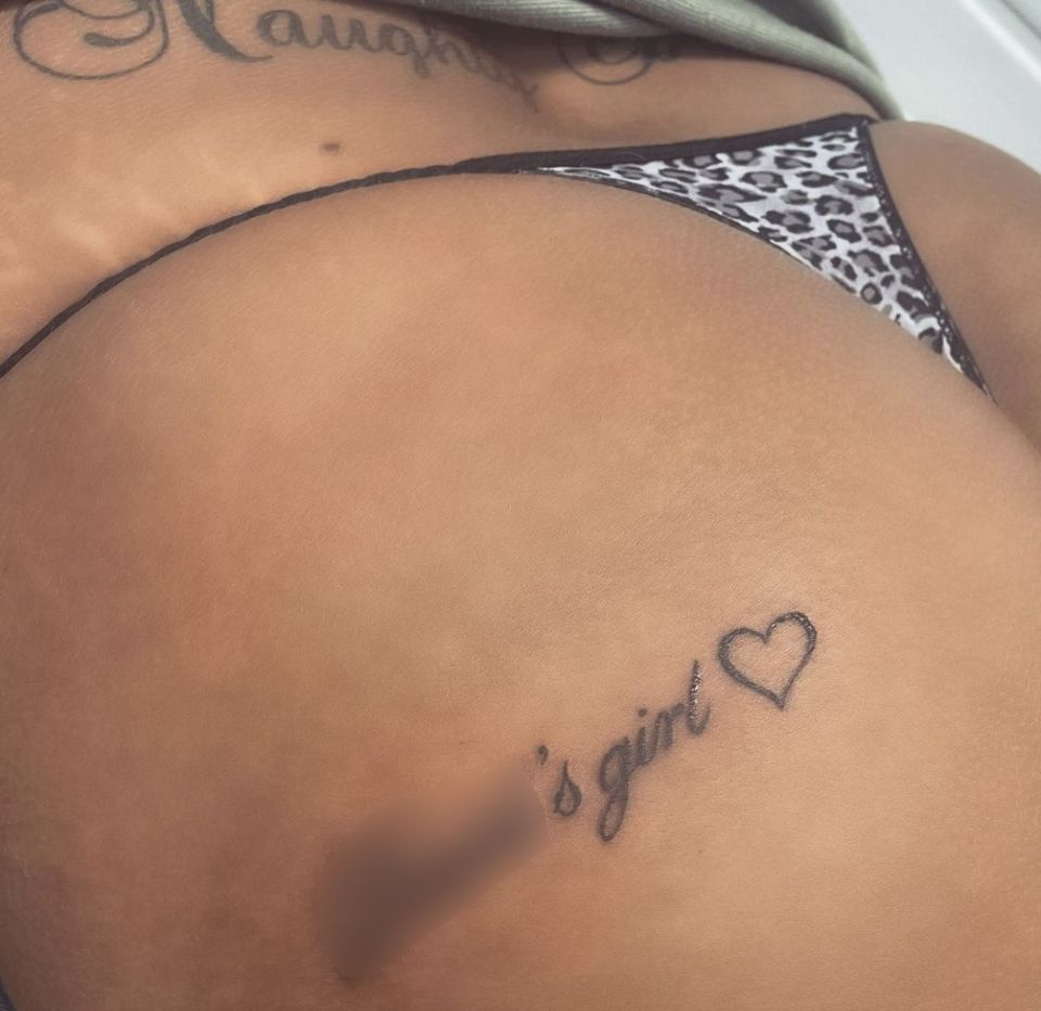 Sarah-Jane got the tattoo after just two weeks of dating the bloke