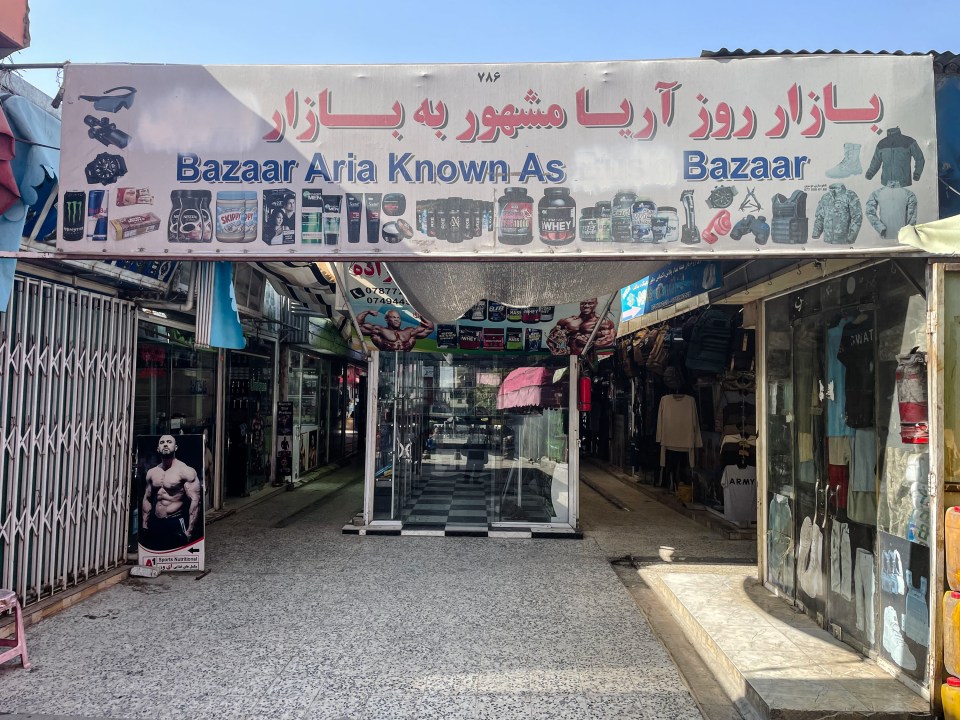 The Bush Bazaar in Kabul, named after President George W. Bush in 2001 has had his name daubed out since the the Taliban took power