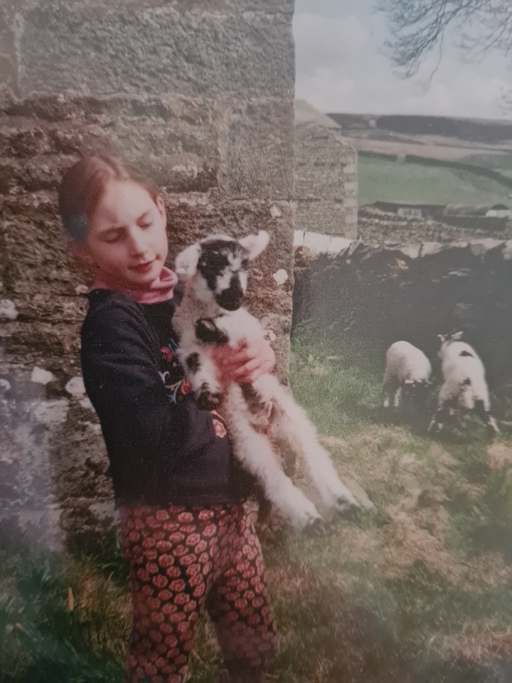 Rosie says: 'My childhood home has been completely taken away from me', here at Ravenseat in 1993