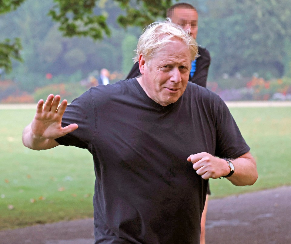 Boris Johnson was running in London this morning ahead of the announcement