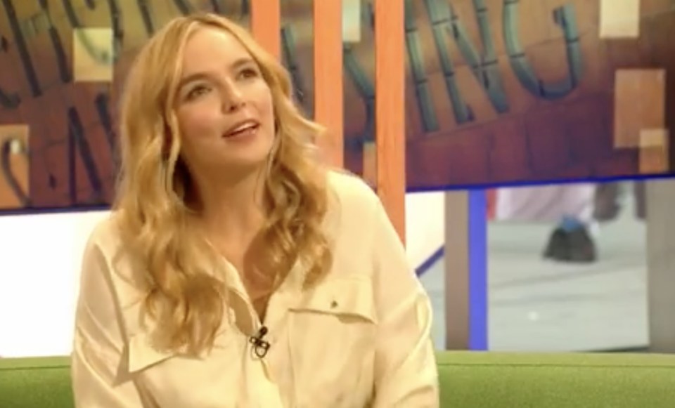 The actress appeared on the BBC tea-time show to promote new series, Help