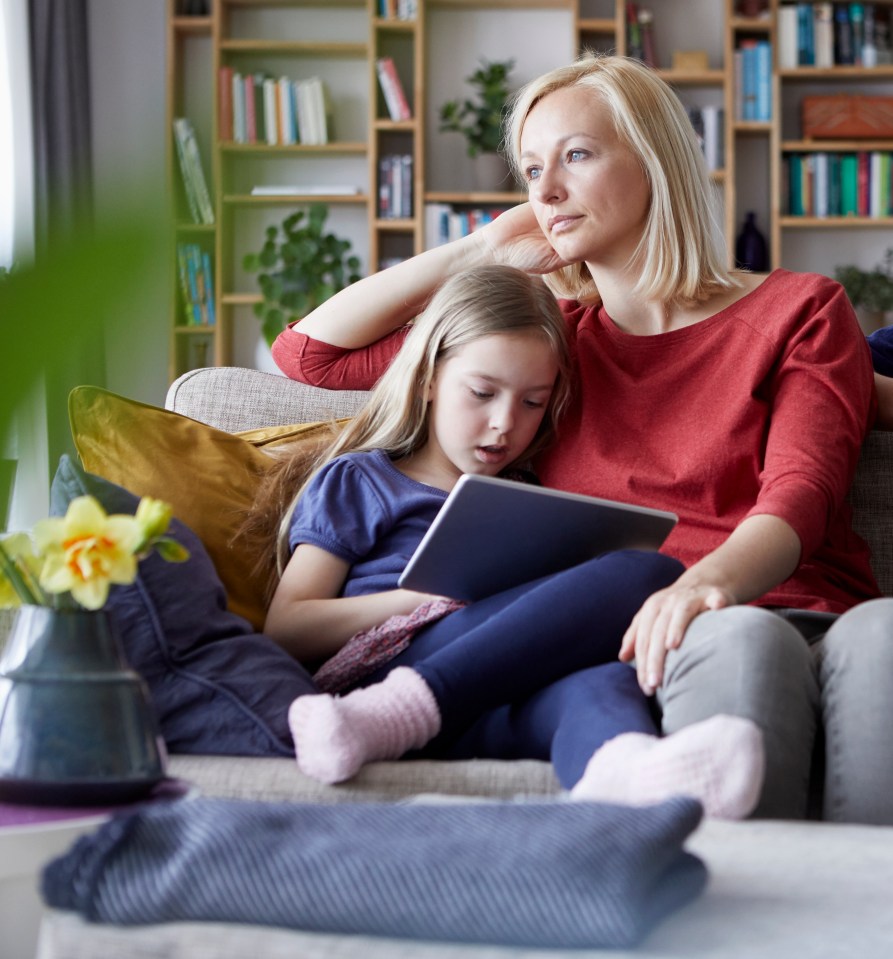 A mum feels guilty bout being bored around her child