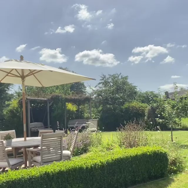 The comedian shared a snap of his tranquil garden