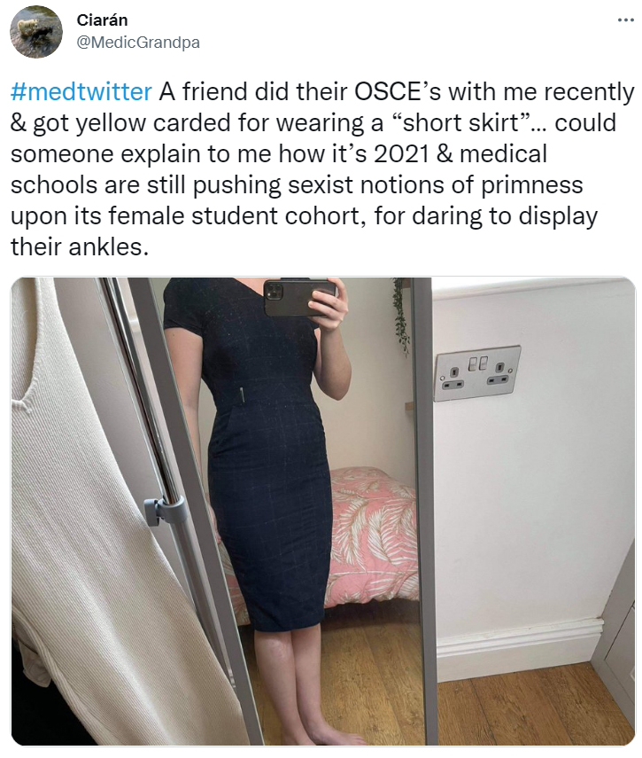 A pal tweeted the picture showing her choice of clothing while slamming Newcastle Uni