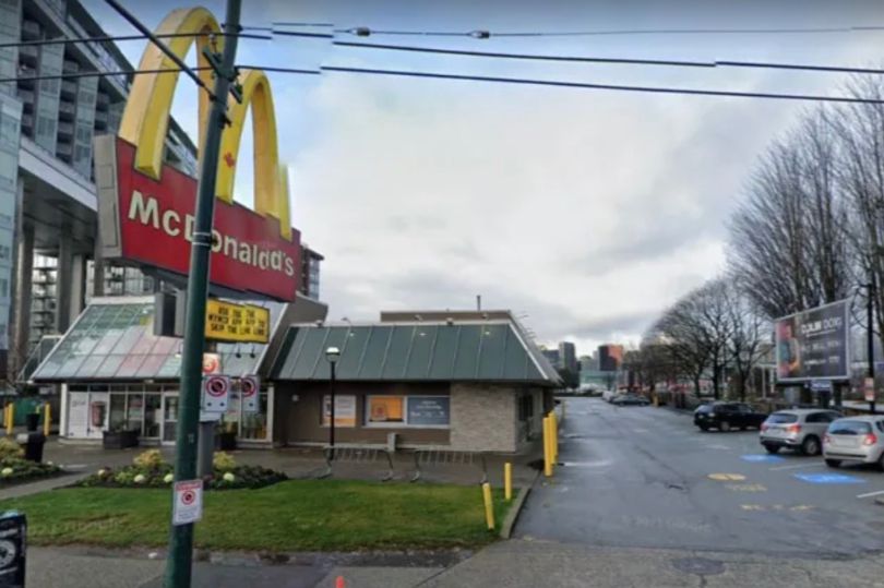 Vancouver police said the man was crushed by his own car at McDonald’s on Main Street