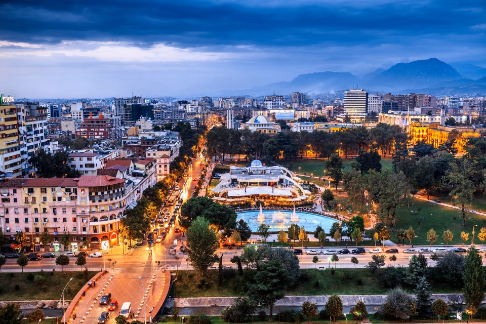 Alabania's capital Tirana is the cheapest spot for a city break according to the latest Post Office Travel Money City Costs Barometer