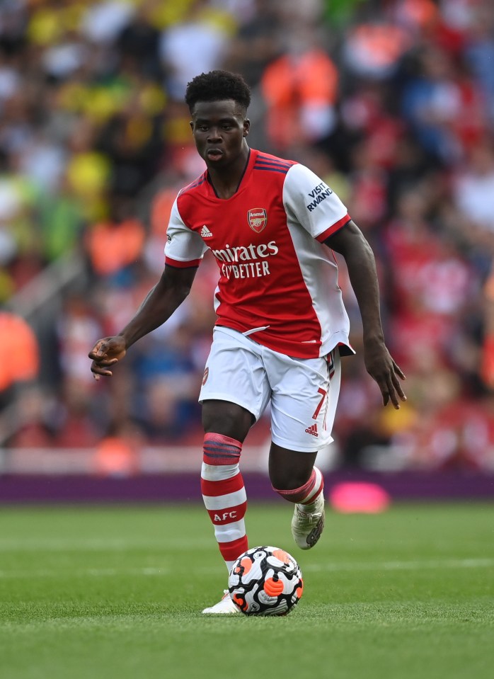 Bukayo Saka impressed in attack for Arsenal as he once again showed his value to Mikel Arteta