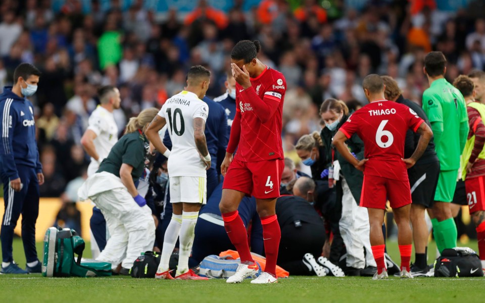 Liverpool's players were visibly sickened by the horror incident