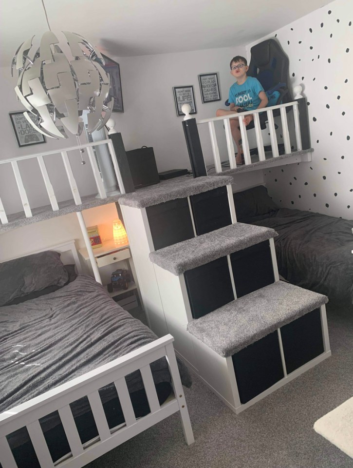 Mum-of-four Becky Alsop made an epic 'gaming loft' for her kids