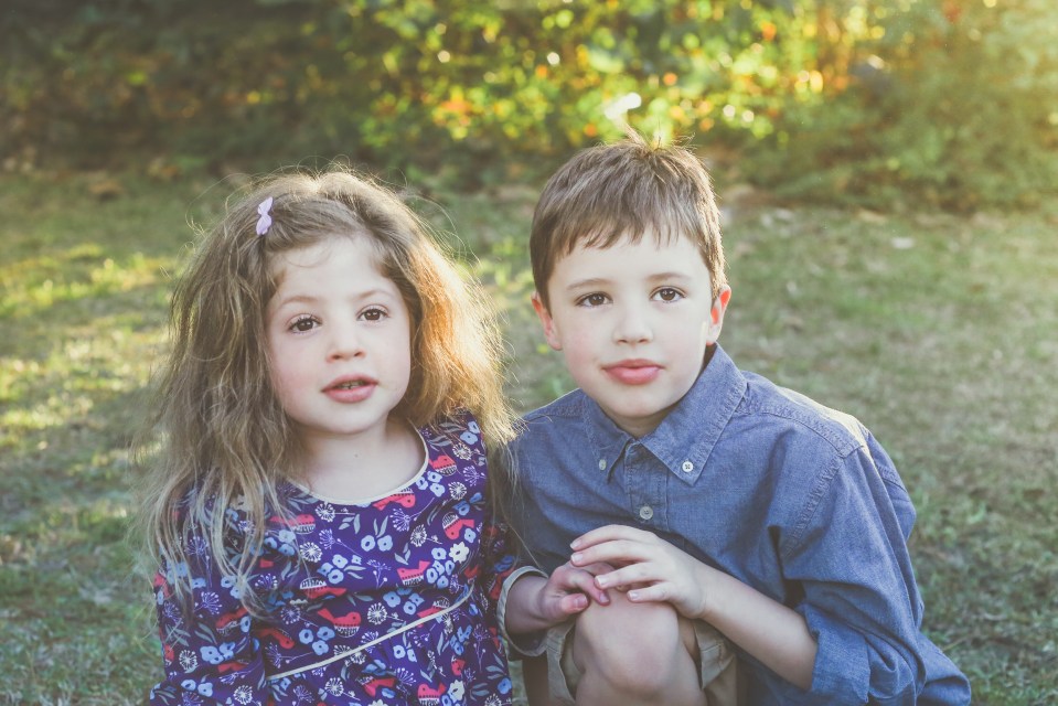 Eliza with her older brother Beckham