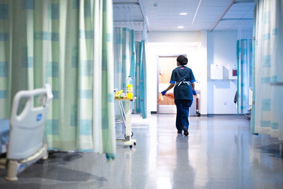 Extra cleaning has been in place to keep the virus at bay in hospitals. Pictured: Covid Cohort Ward at Manchester Royal Infirmary