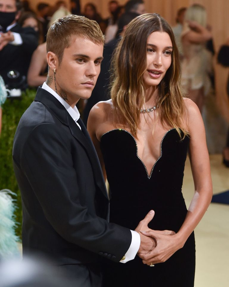 Justin Bieber was seen placing his hand on Hailey's stomach