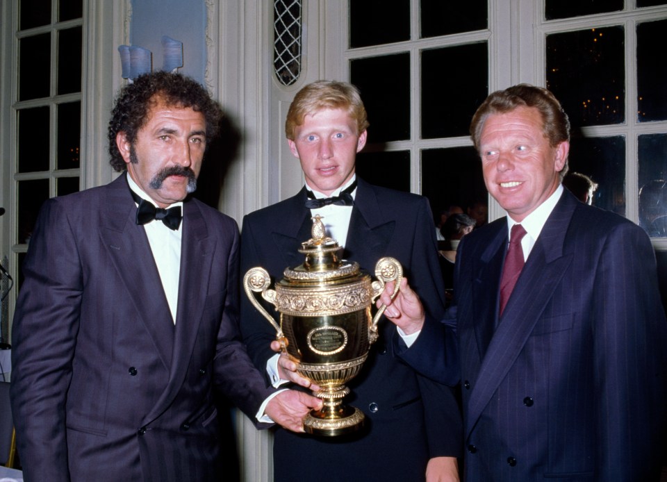 After hanging up his racket, Tiriac took to managing a young Boris Becker