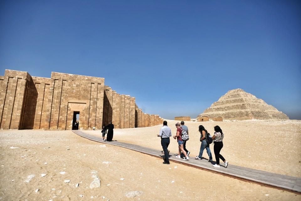 This is the entrance to the southern cemetery of King Djoser